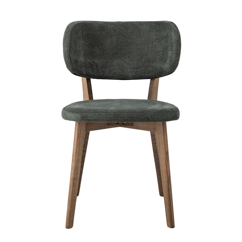 Chaise de salle à manger Cally de Creative Collection, verte, en bois