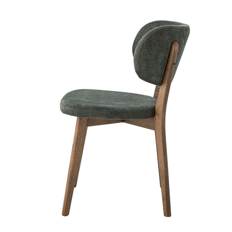 Chaise de salle à manger Cally de Creative Collection, verte, en bois