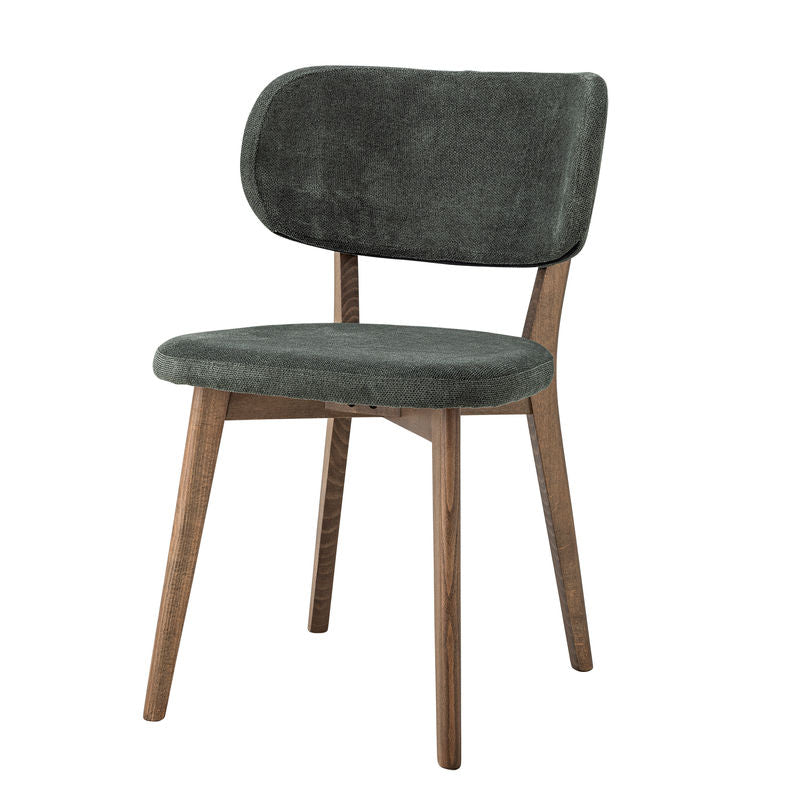 Chaise de salle à manger Cally de Creative Collection, verte, en bois