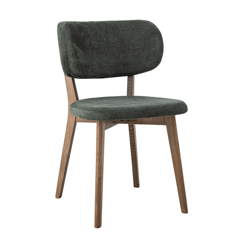 Chaise de salle à manger Cally de Creative Collection, verte, en bois