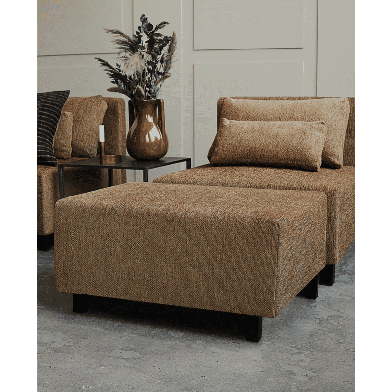 House Doctor Camphor Pouf, Camel