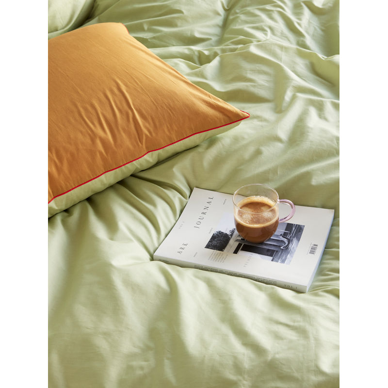 Hübsch Aki Beddengoed 60/200 Oranje/Groen
