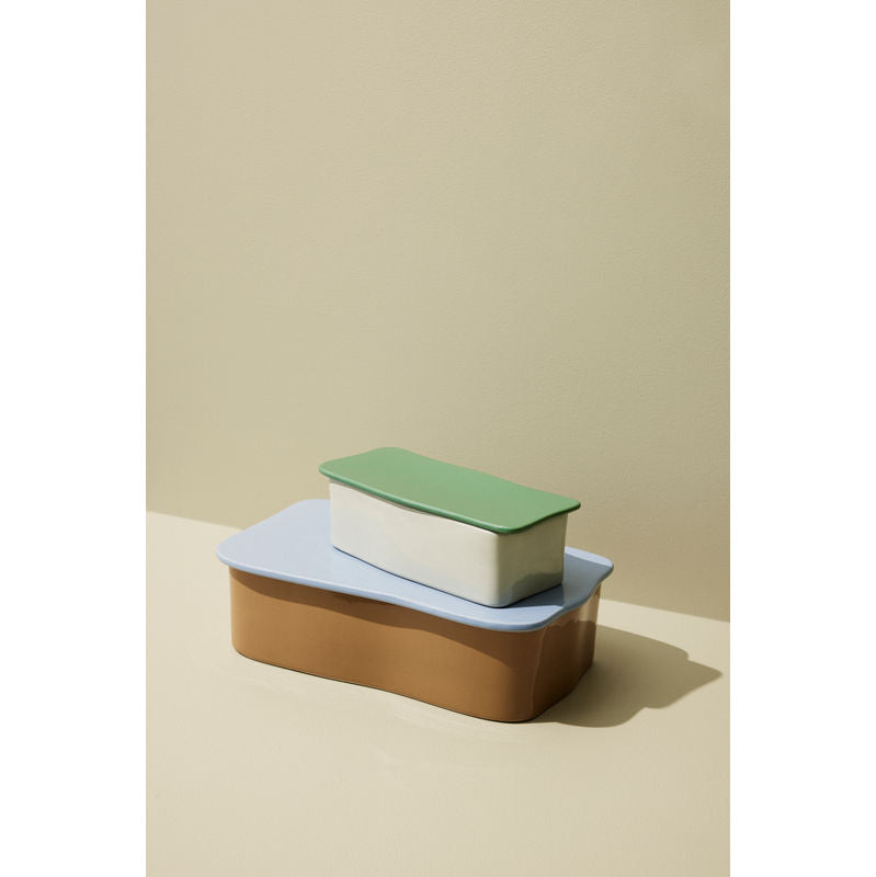 Hübsch Amare Bureau Organiser Groot Bruin/Lichtblauw
