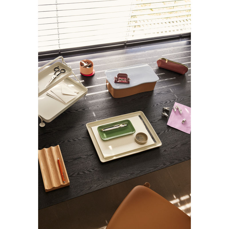 Hübsch Amare Bureau Organiser Groot Bruin/Lichtblauw