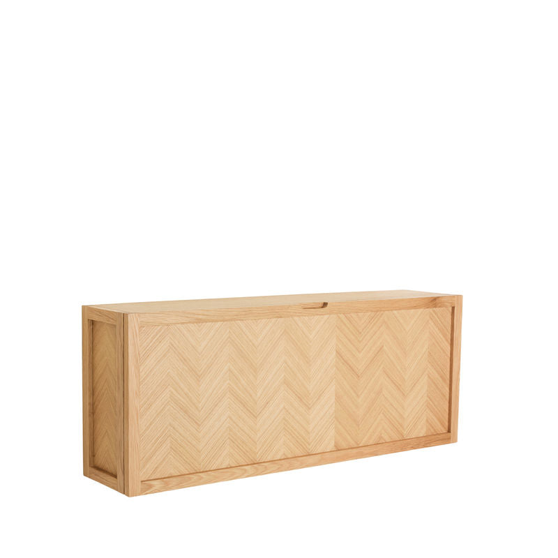 Hübsch Armoire à chaussures Herringbone, bois naturel