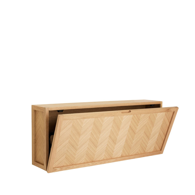 Hübsch Armoire à chaussures Herringbone, bois naturel