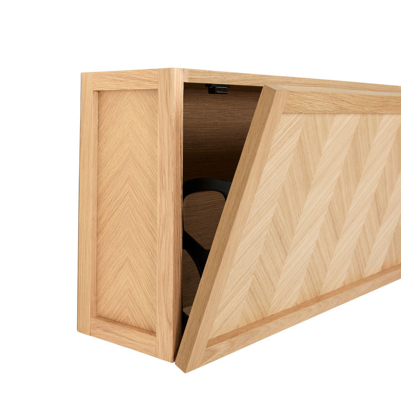 Hübsch Armoire à chaussures Herringbone, bois naturel