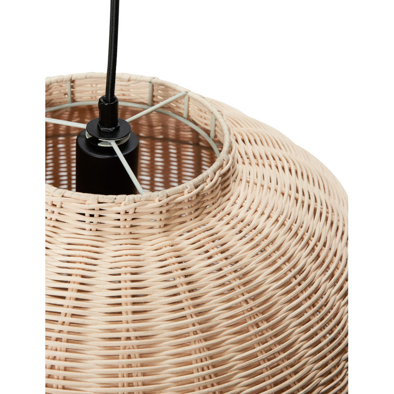 Hübsch chand pendentif rond naturel