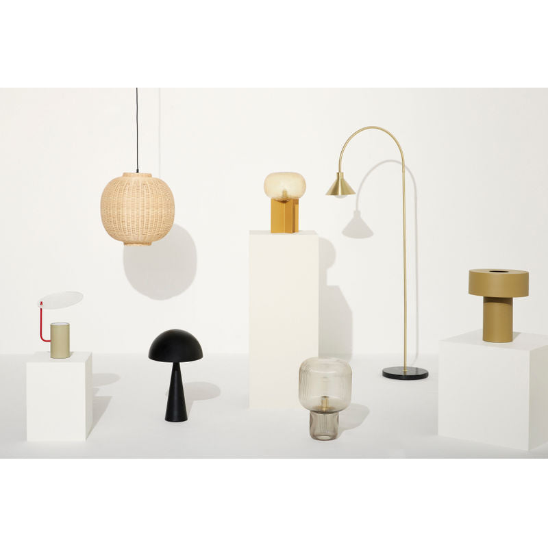 Hübsch chand pendentif rond naturel