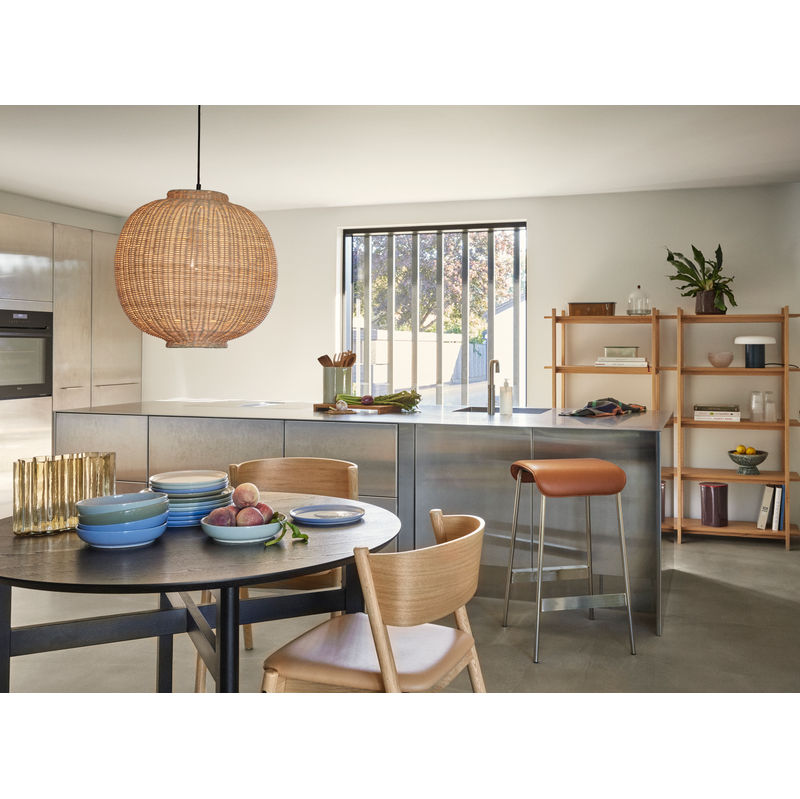 Hübsch chand pendentif rond naturel