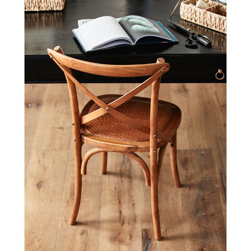 Silla de comedor Nordal X, madera natural
