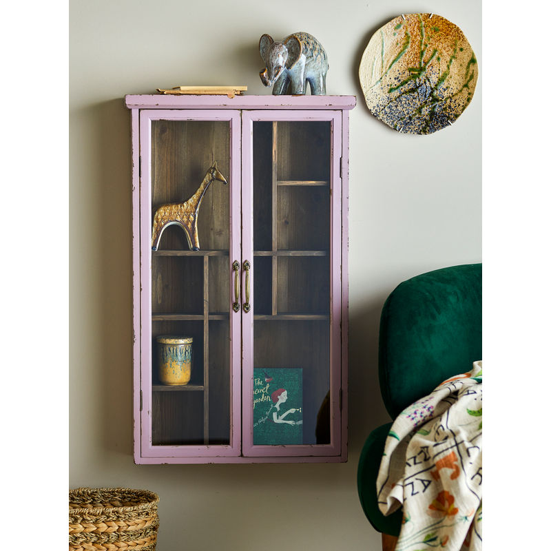 Armoire Hazem de la collection Creative, rose, bois