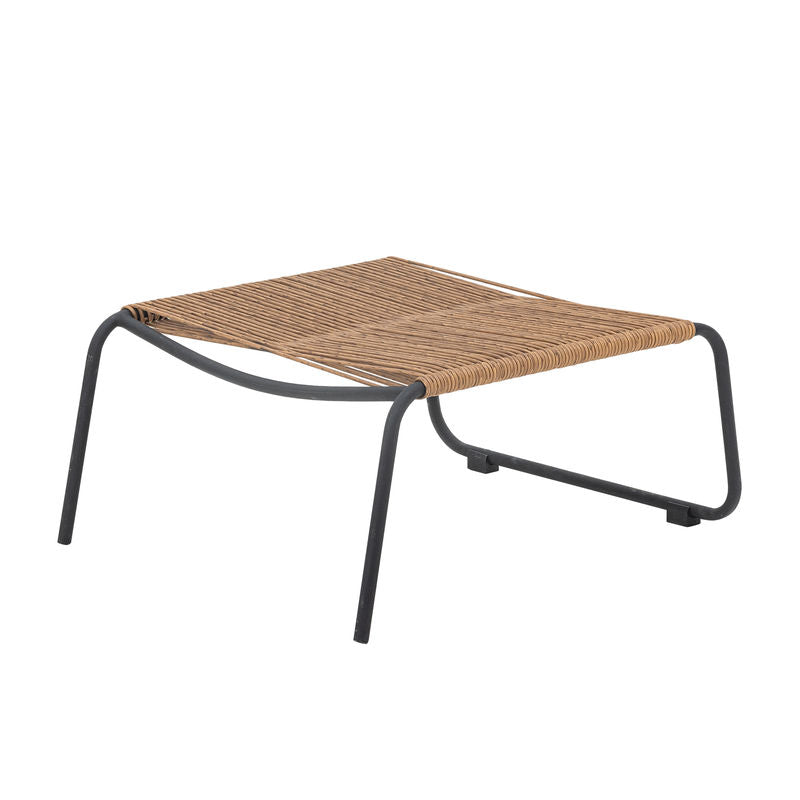 Sillón Boel de Bloomingville con taburete, metal