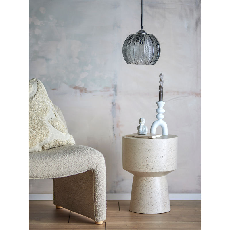 Bloomingville Adar hanglamp, grijs, glas