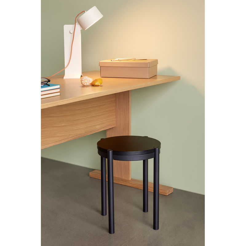 Tabouret Hübsch Oto, noir