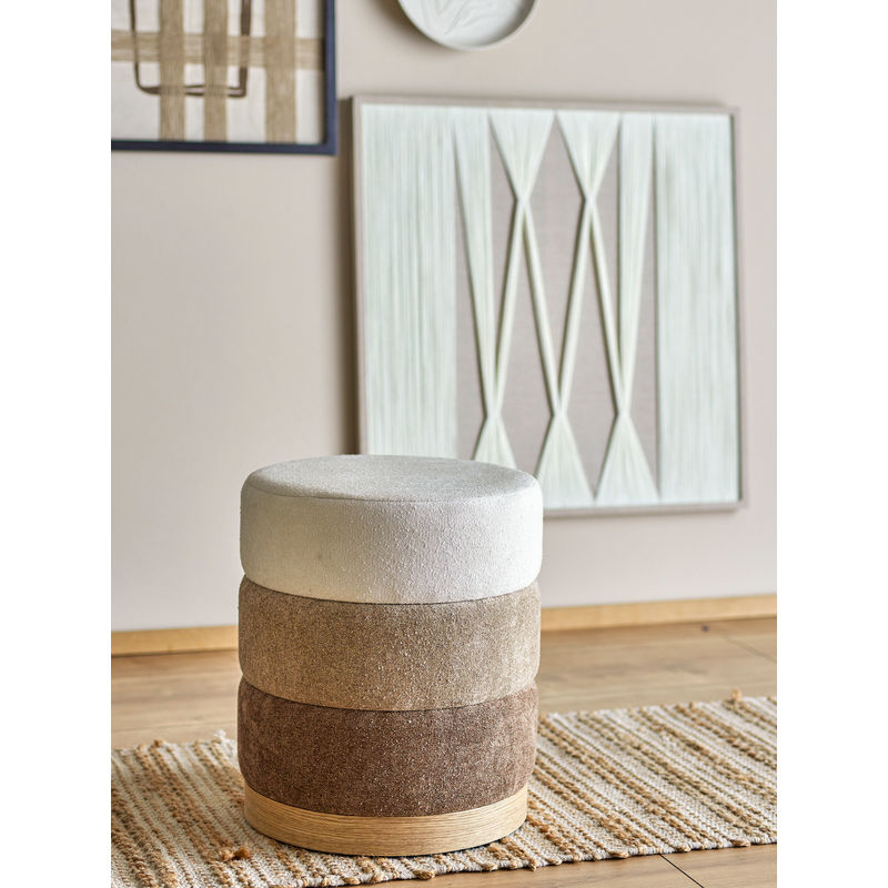 Pouf Bilbao de Bloomingville, Polyester