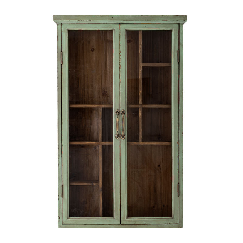 Collection Créative Hazem cabinet, vert, bois de tilleul