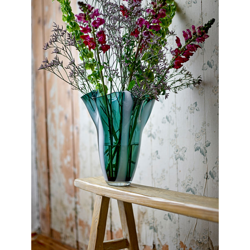 Vase Lettice de Creative Collection, Vert, Verre