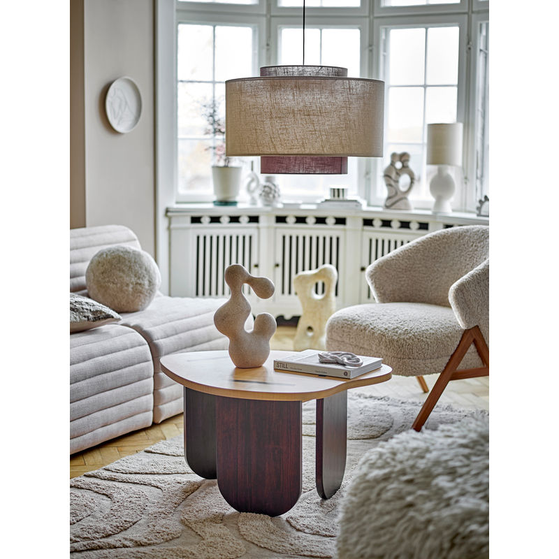 Fauteuil Camino Lounge de Bloomingville, Naturel, Bois, Coton