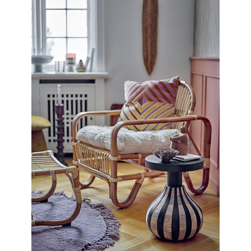 Bloomingville Aloise bijzettafel, Zwart, Hout