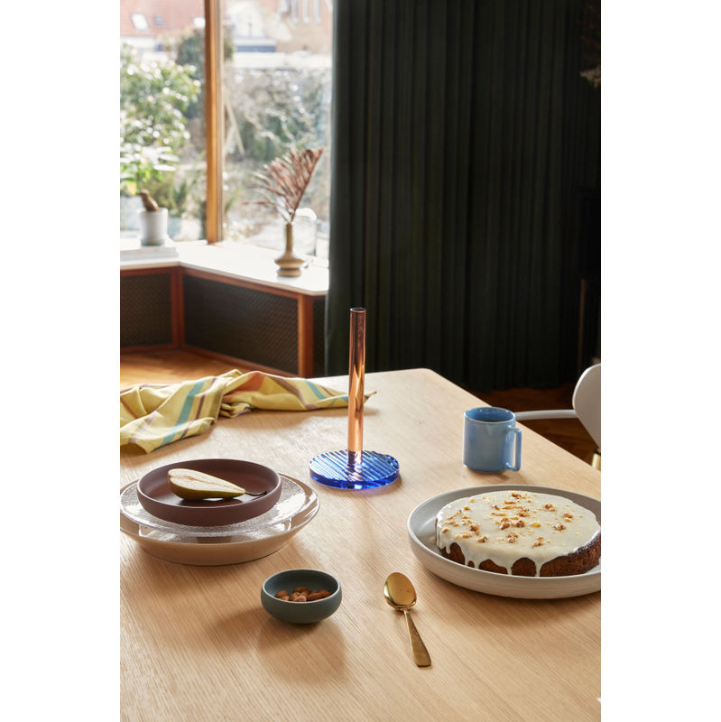 Hübsch Kiosk Porte-rouleau de cuisine Bleu/Rose