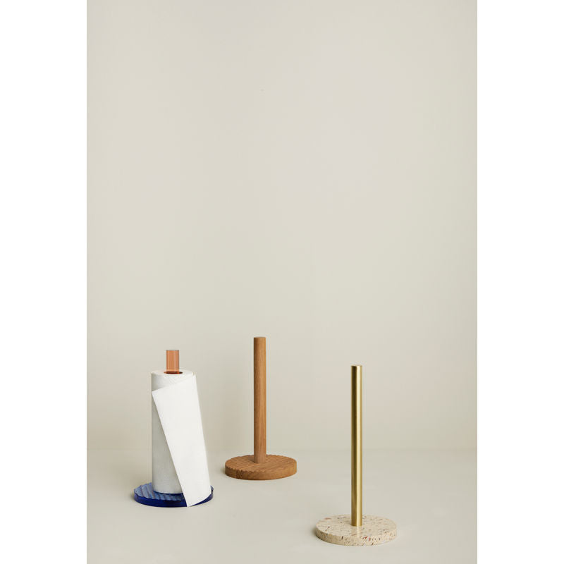 Hübsch Kiosk Porte-rouleau de cuisine Bleu/Rose