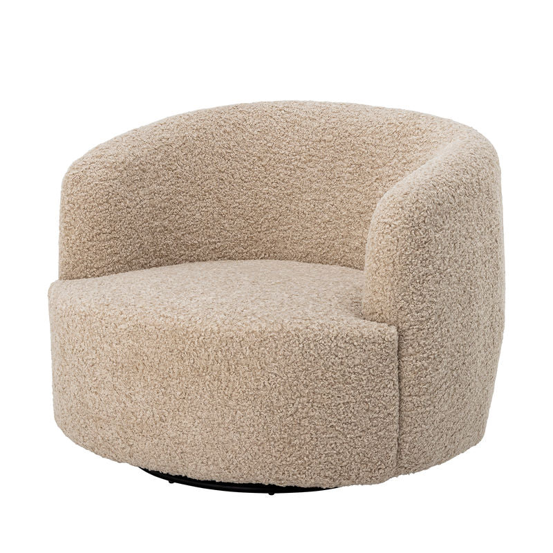 Fauteuil Bocca de Bloomingville, Naturel, Polyester