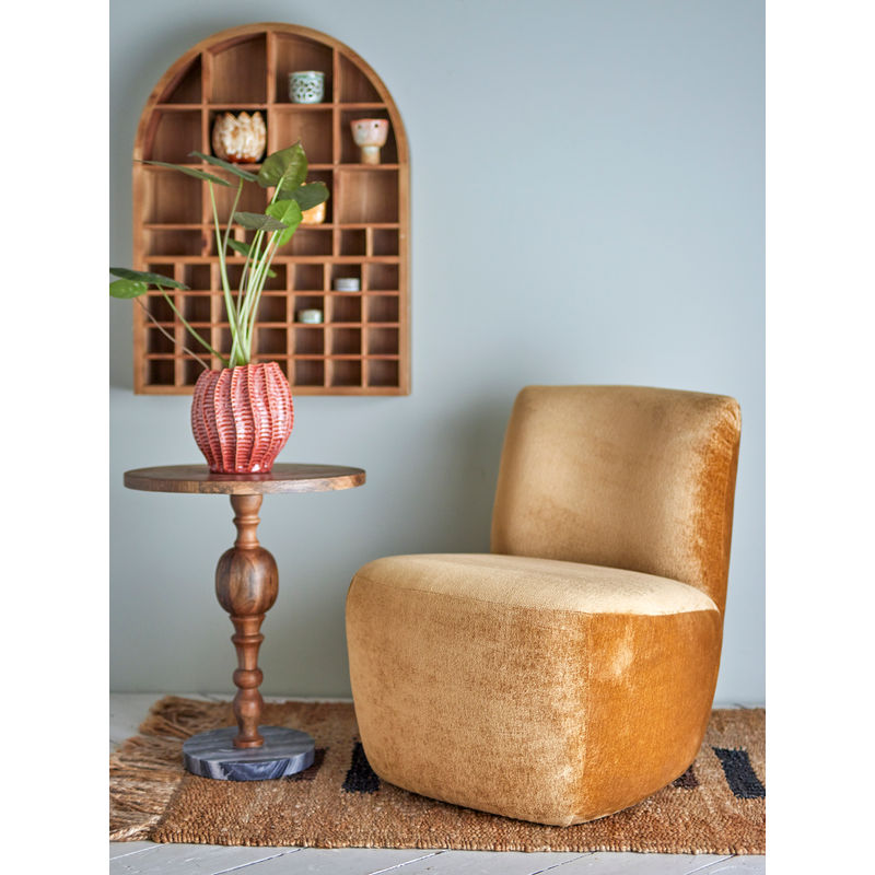 Fauteuil Almonde de Creative Collection, Brun, Polyester