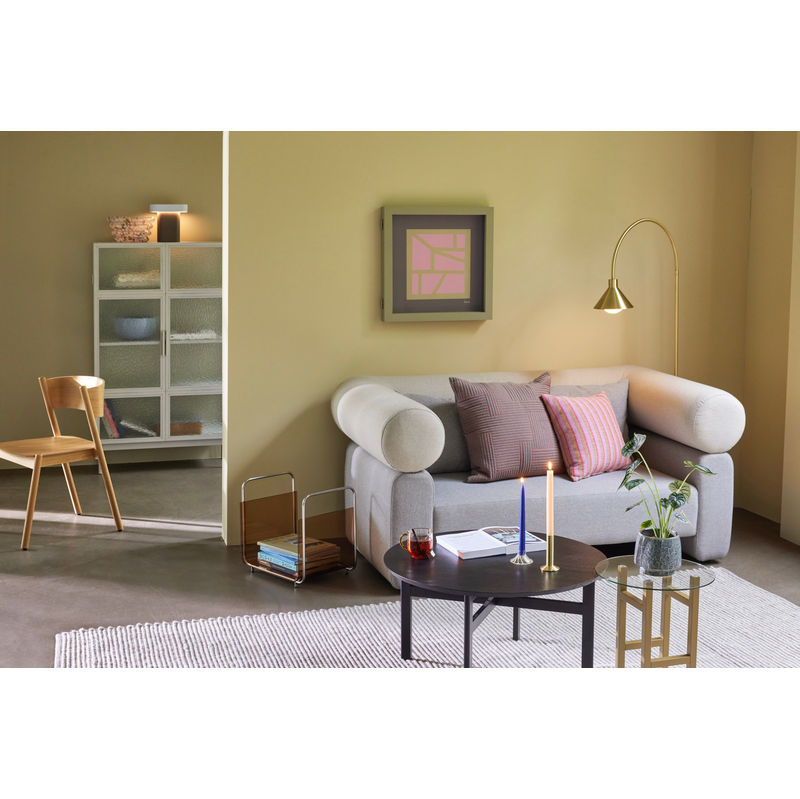 Hübsch Tapis Poppy, gris, blanc