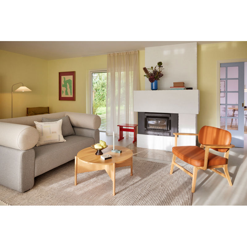 Hübsch Tapis Poppy, gris, blanc