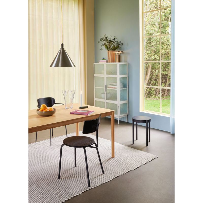 Hübsch Tapis Poppy, gris, blanc