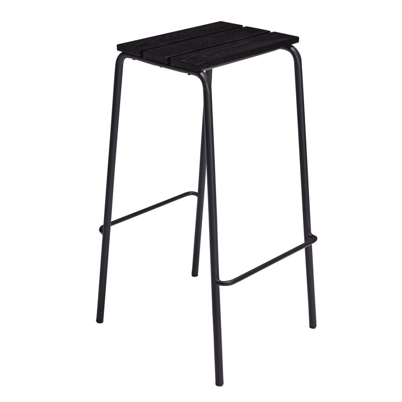 Hübsch Tabouret de bar Stilt, noir