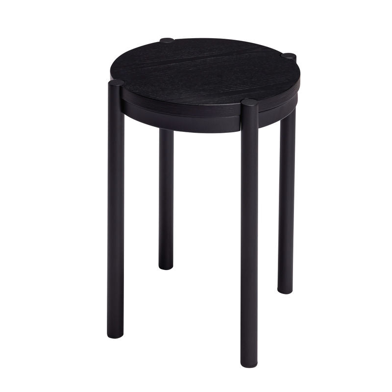 Tabouret Hübsch Oto, noir