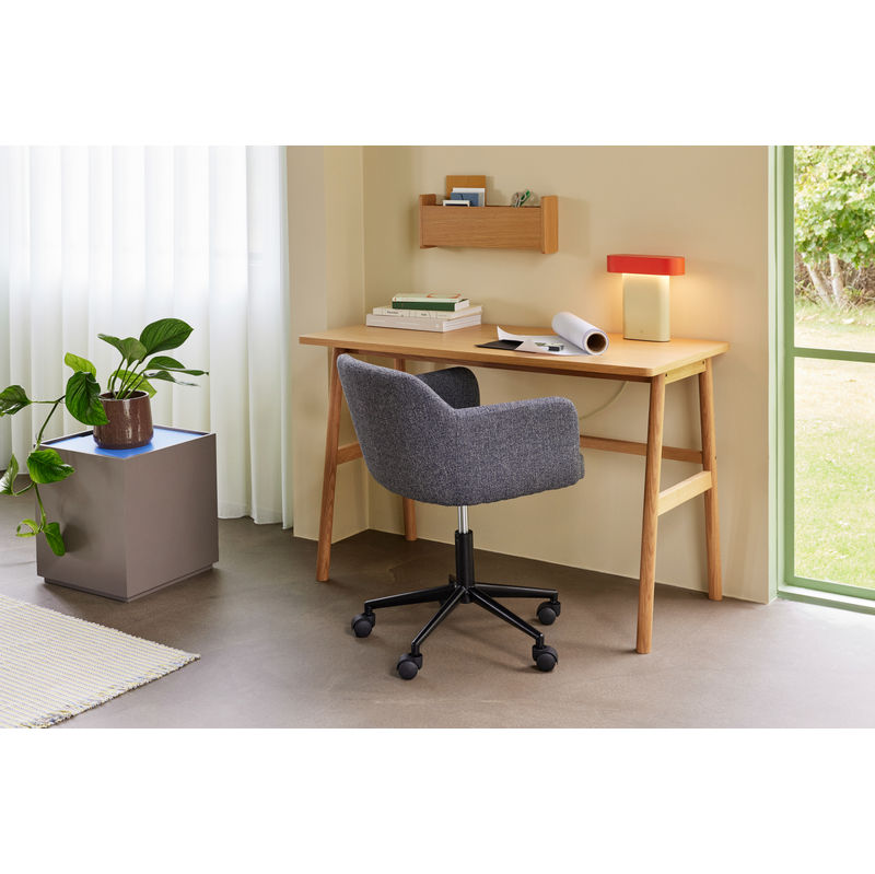 Silla de oficina Hübsch Rest, gris oscuro