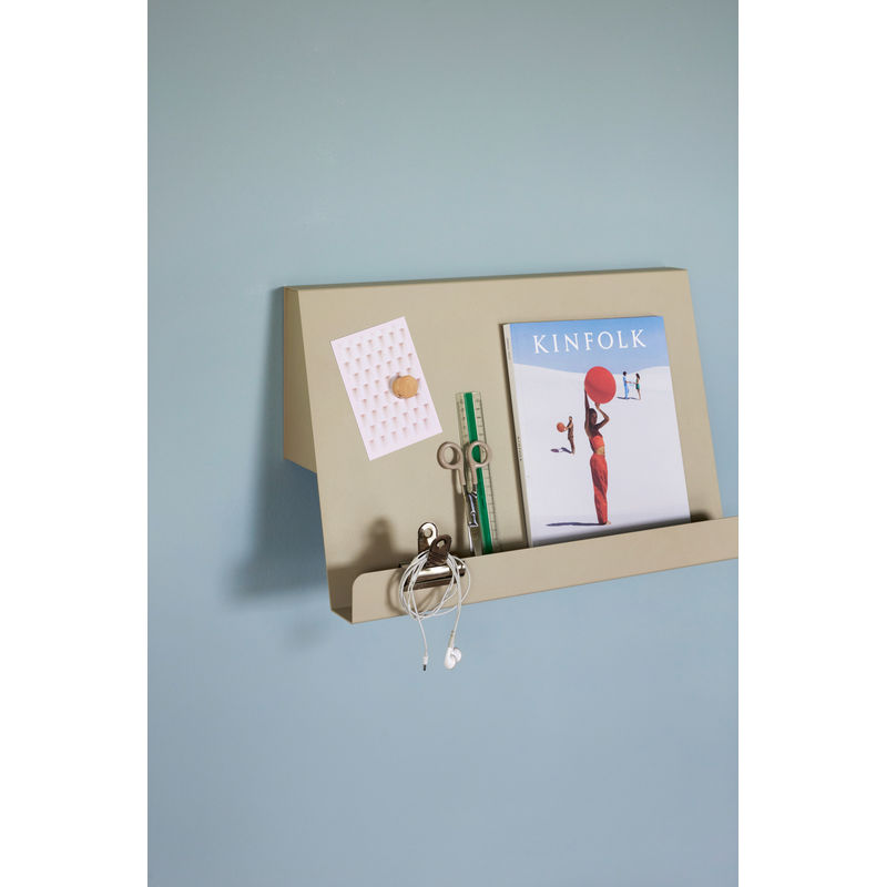 Hübsch Slope Wall porte-revues, gris