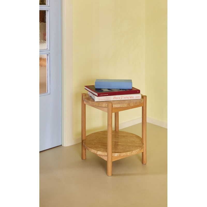 Table d'appoint Hübsch Trava, bois naturel