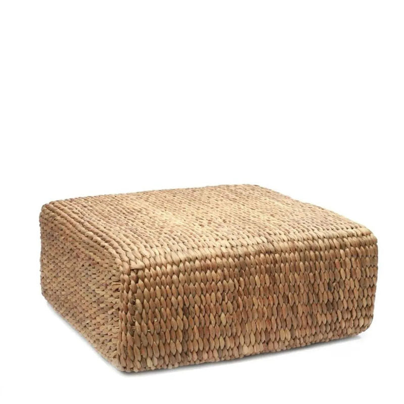bazarbizar-b2b De Hyacinth poef vierkant - Natuur - M