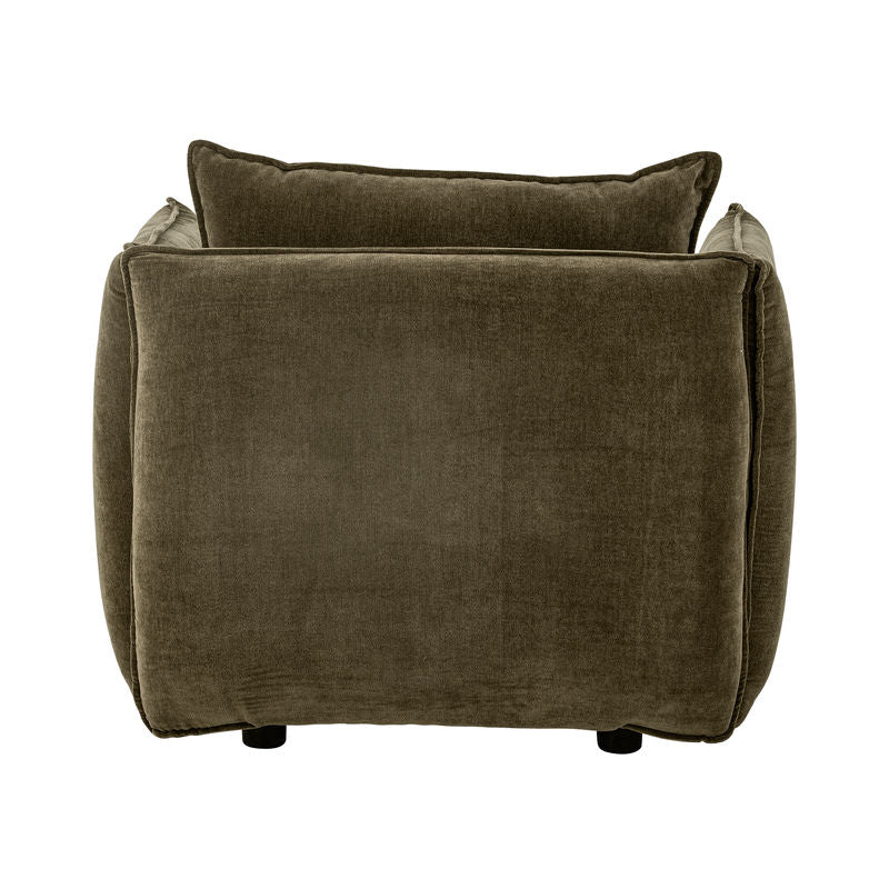 Fauteuil Lounge Austin de Bloomingville, Vert, Polyester Recyclé