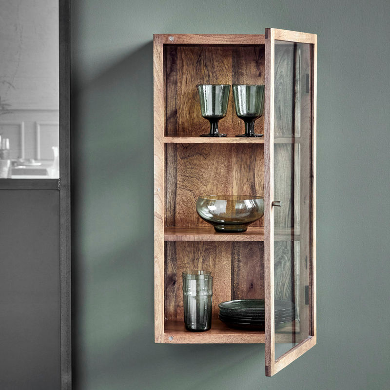 House Doctor montre vitrine, brun antique