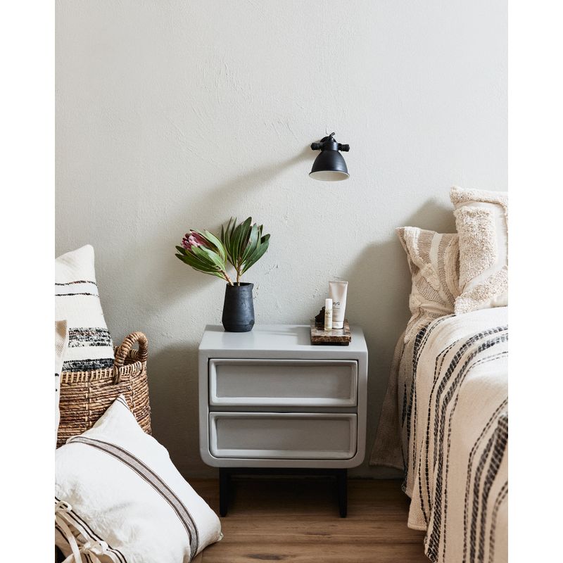 Nordal A/S LEDRO table de chevet-gris