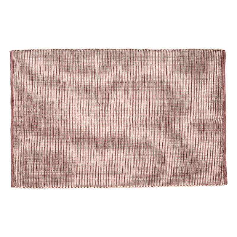 Hübsch Tapis Poppy Bourguignon/Blanc