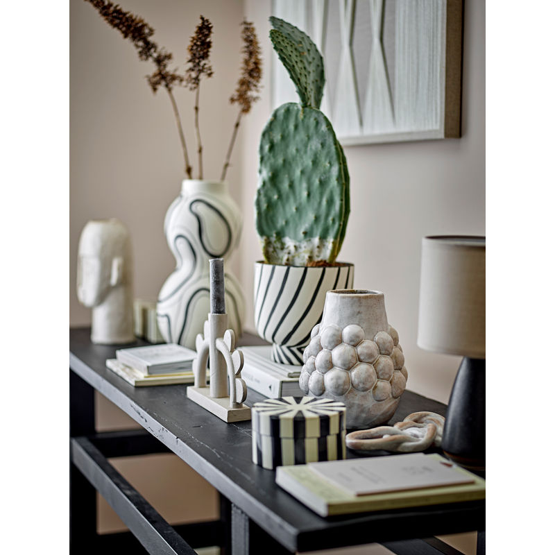 Console Riber de Bloomingville, Noir, Bois Recyclé