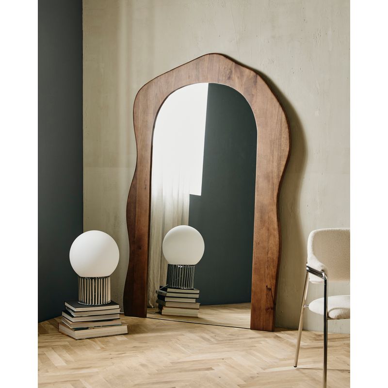 Miroir Nordal Attila, bois brun