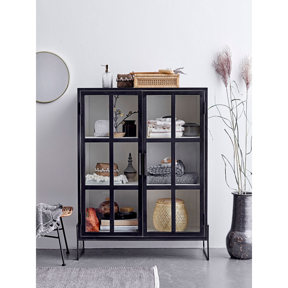 Bloomingville Opaal Kast, Zwart, Eik