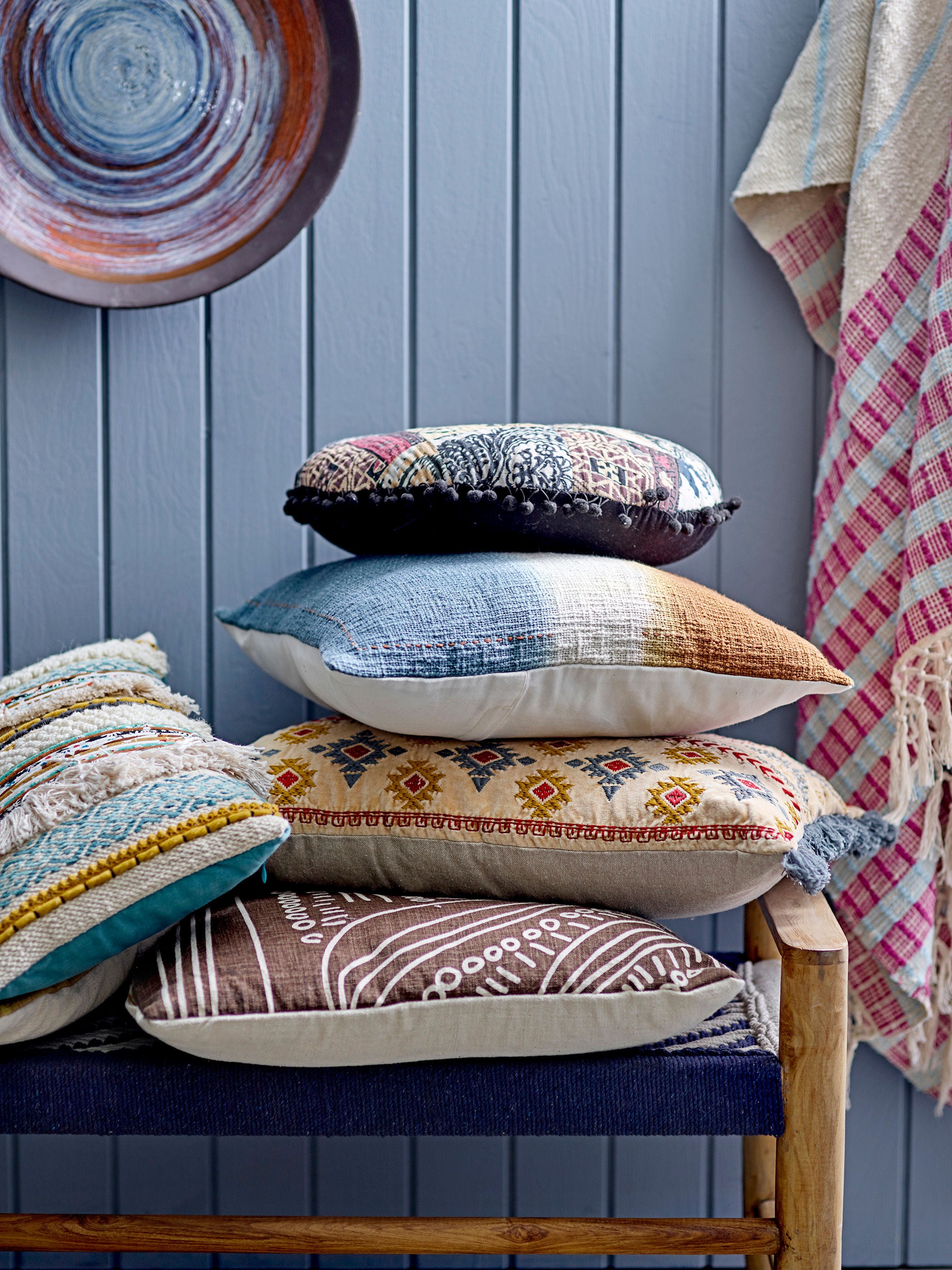 Creative Collection Romir Kissen, Braun, Baumwolle