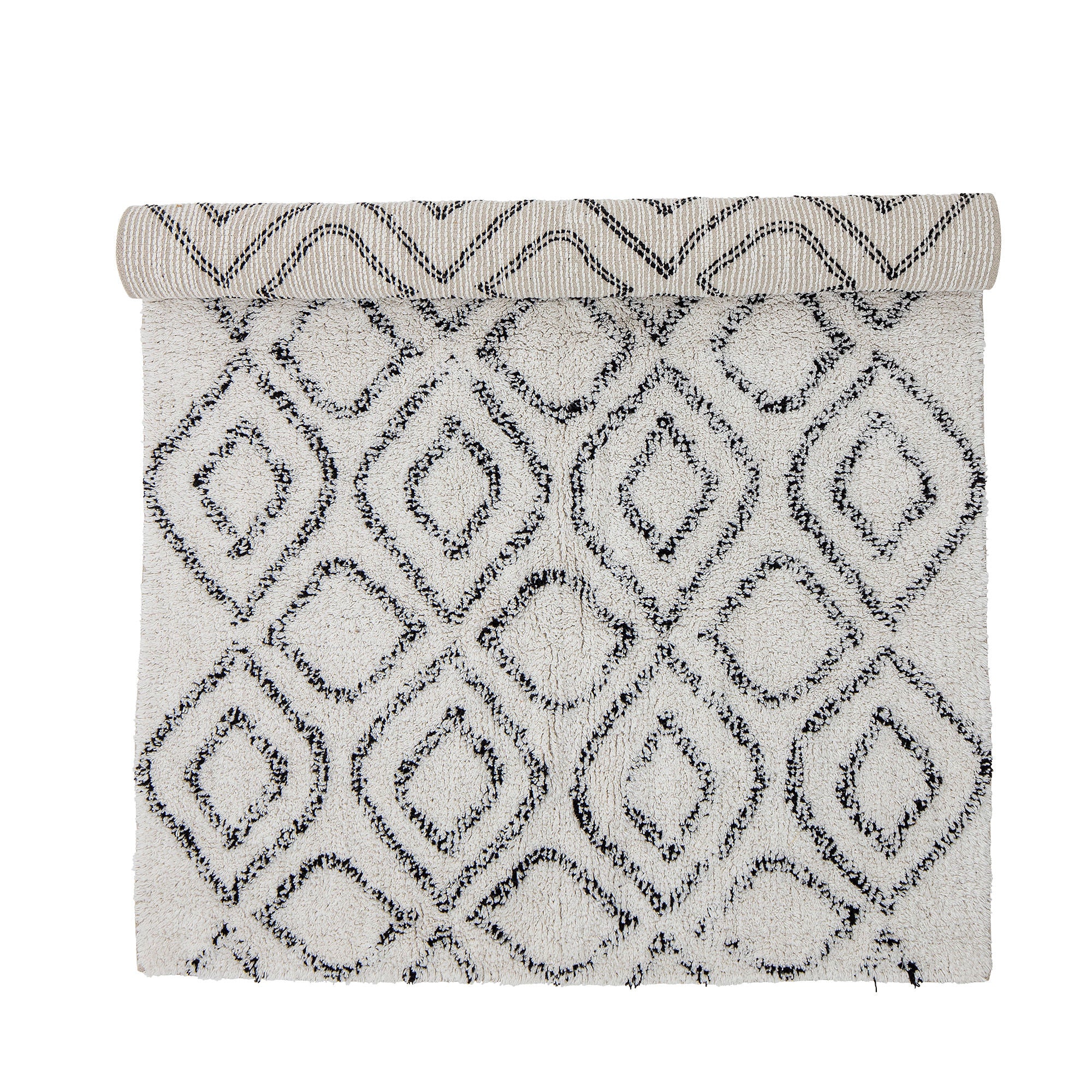 Bloomingville Katie Tapis, Blanc, Coton