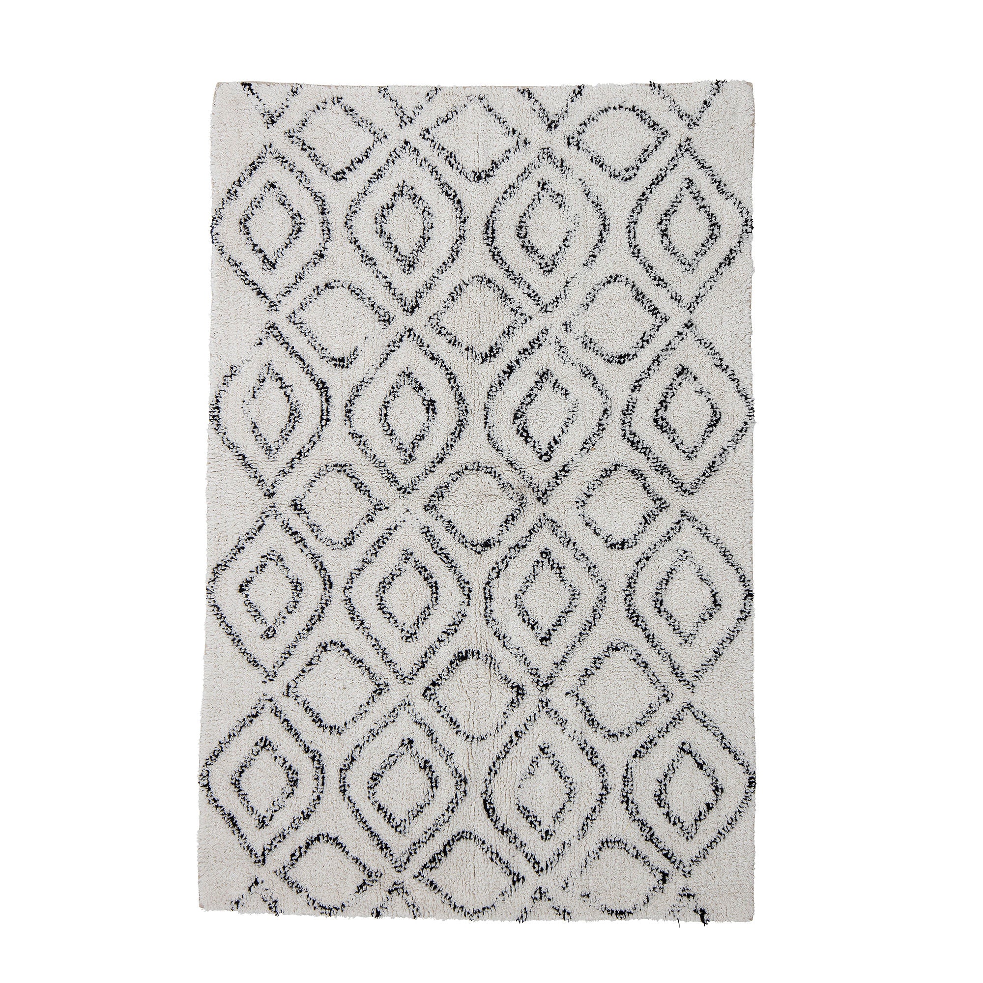 Bloomingville Katie Tapis, Blanc, Coton