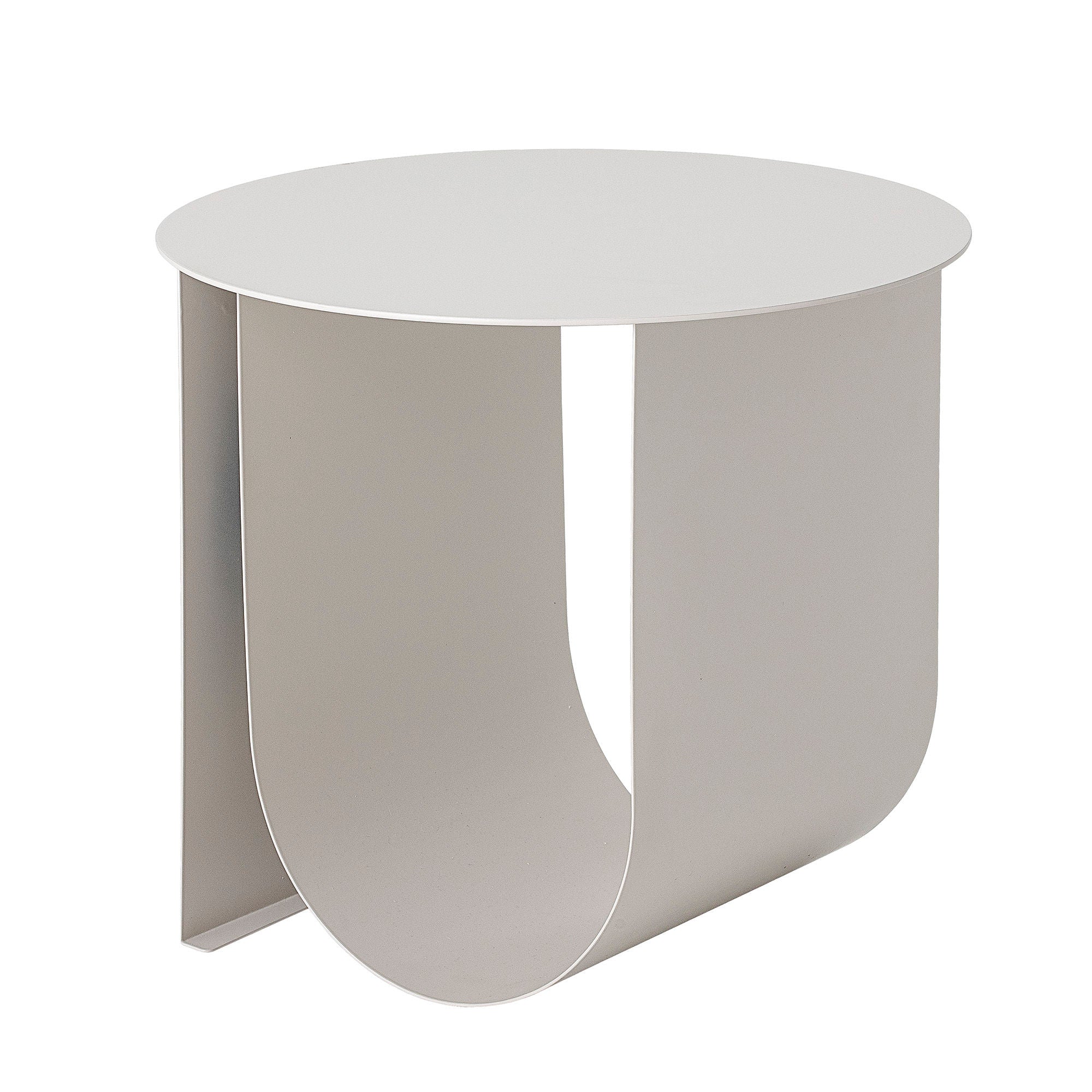 Bloomingville Table d'appoint Cher, Gris, Métal