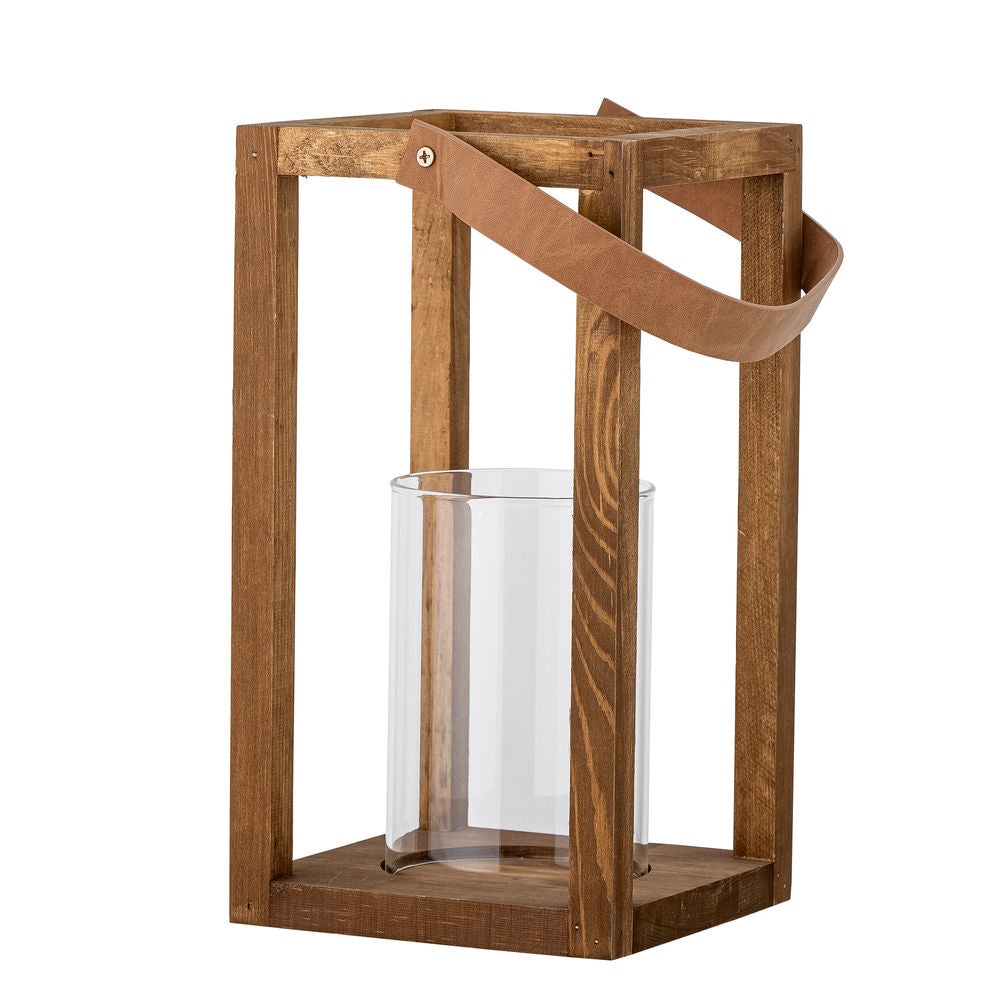 Bloomingville Lanterne Lyra avec/en verre, nature, pin