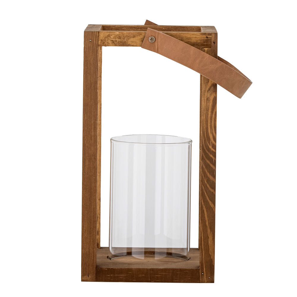 Bloomingville Lanterne Lyra avec/en verre, nature, pin